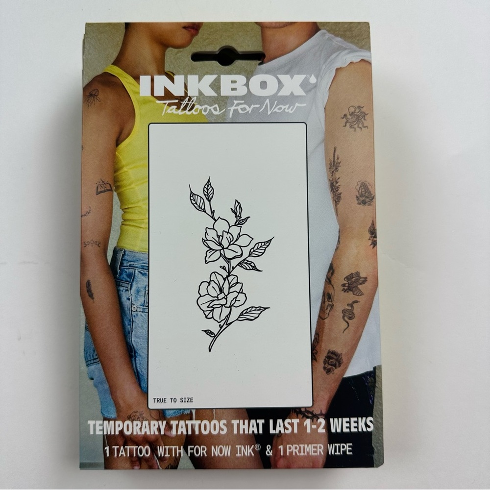 INKBOX Floral Temporary Tattoos Lot of 15